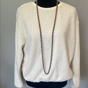 Cozy White Textured Soft top small